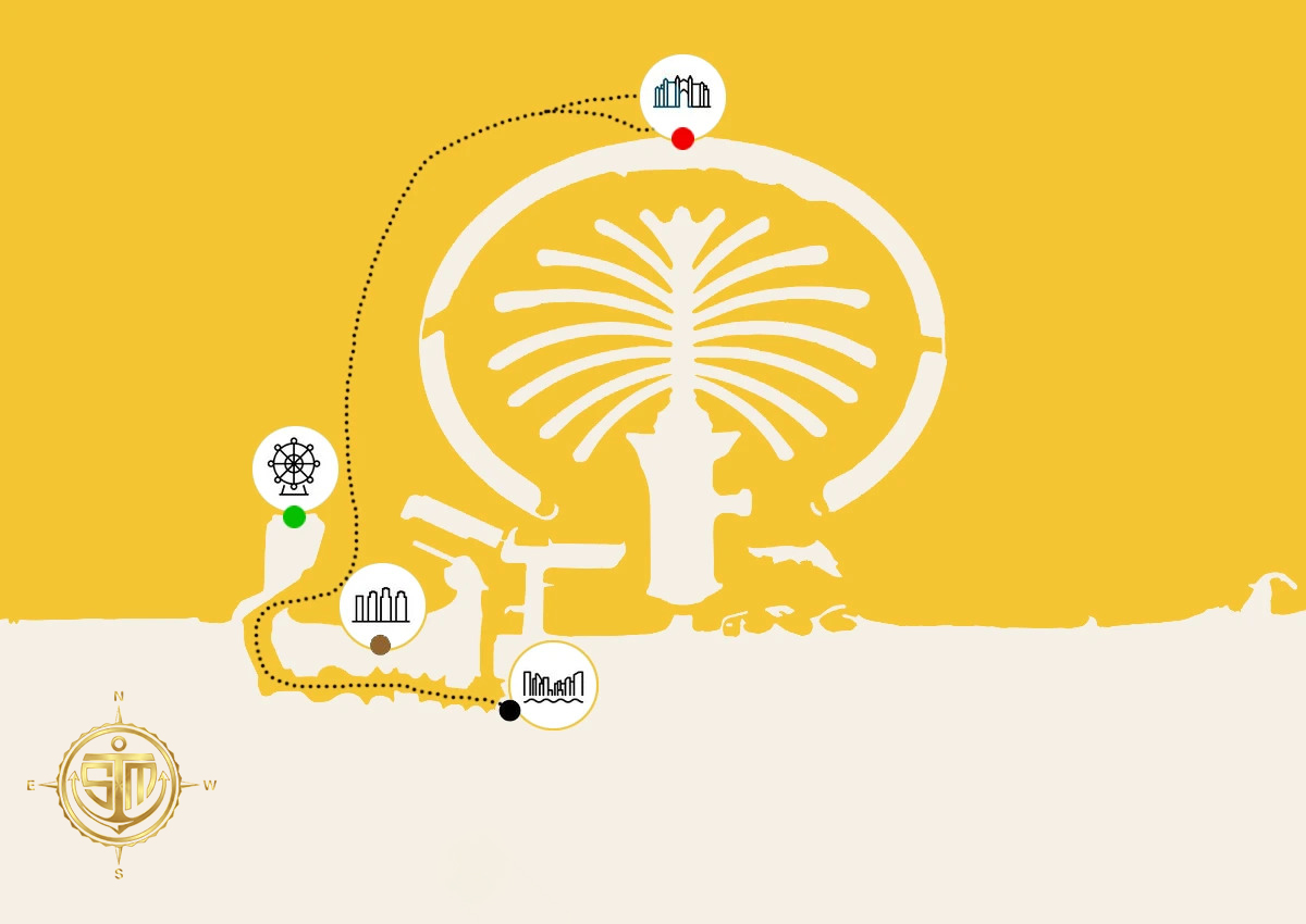 2 Hour Route Map - Gold