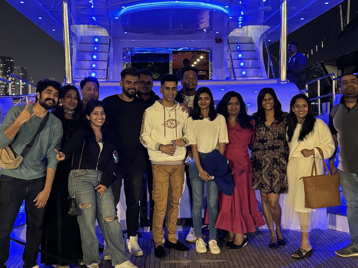 Family gathering in front of Burj Al Arab